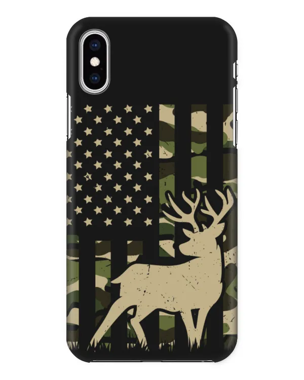 Deer Hunting With Military Flag