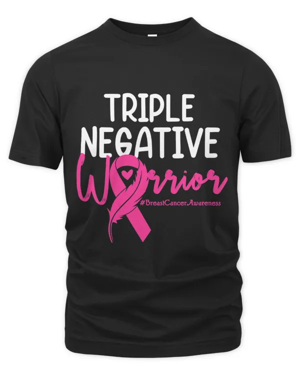 Triple Negative Warrior Pink Ribbon Breast Cancer Awareness