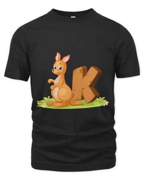 Kangaroo Letter K Alphabet Animals For Boys Girls