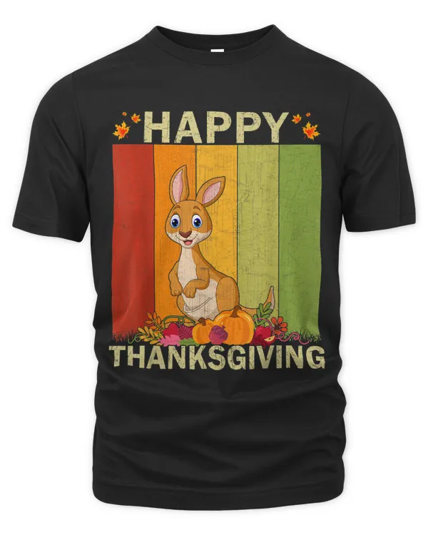 Kangaroo Lover Retro Graphic Family Matching Thanksgiving