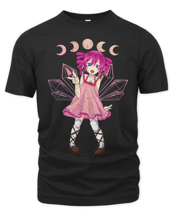 Kawaii Japanese Anime Otaku Girl Moon Crystals Pastel Goth