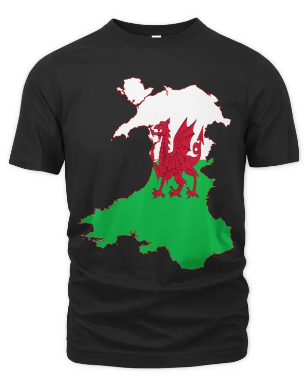 Wales Map With Dragon Cut Out