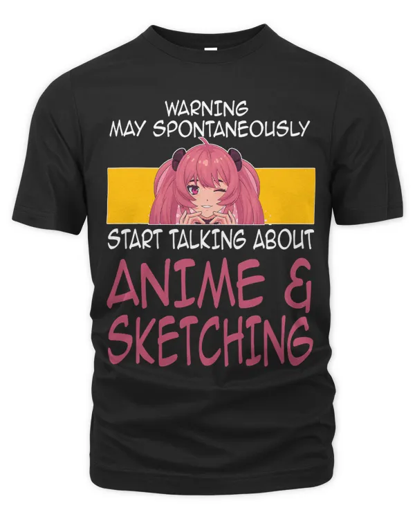 warning start talking about anime 2sketching Anime Merch