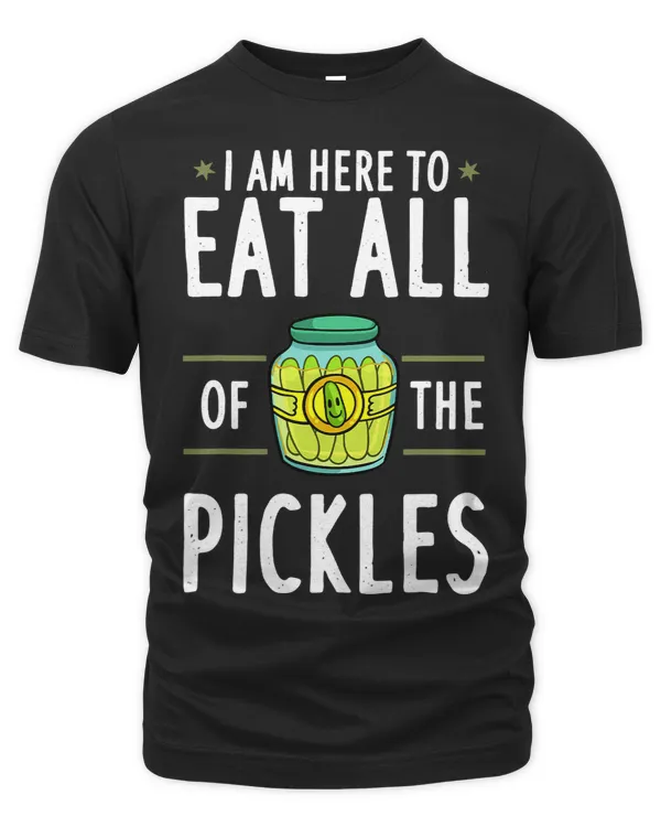I Am Here to Eat All of the Pickles Gift Jar Salt Cucumber