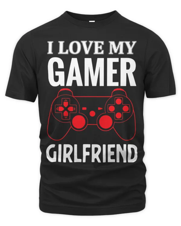I love My Gamer Girlfriend Gift Video Gaming Couple 2