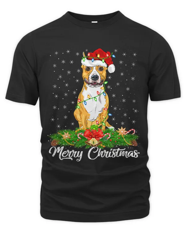 Xmas Matching Santa Hat Staffordshire Bull Terrier Christmas 170