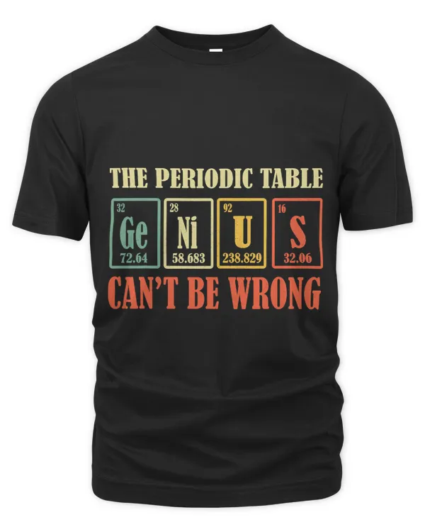 Genius The Periodic Table Cant be Wrong Funny Chemist 2
