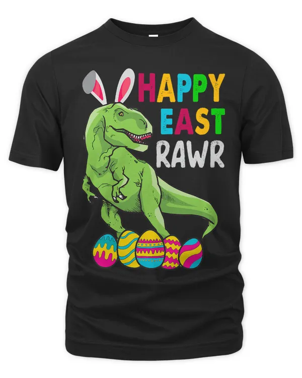 Happy Eastrawr T Rex Dinosaur Bunny Easter Egg