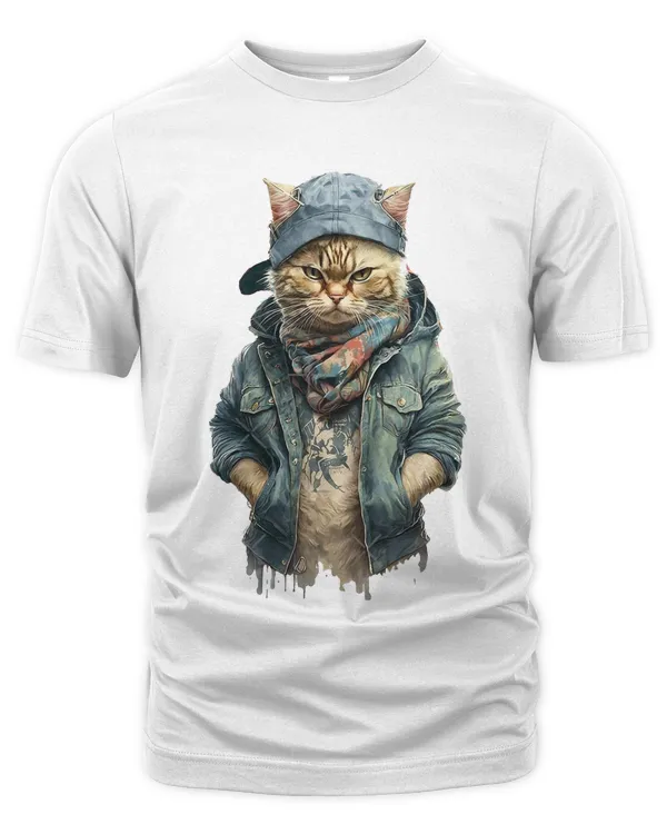 I recreated my cat's face when it ran out of pate to print on a shirt to raise "pate-funds" for it
