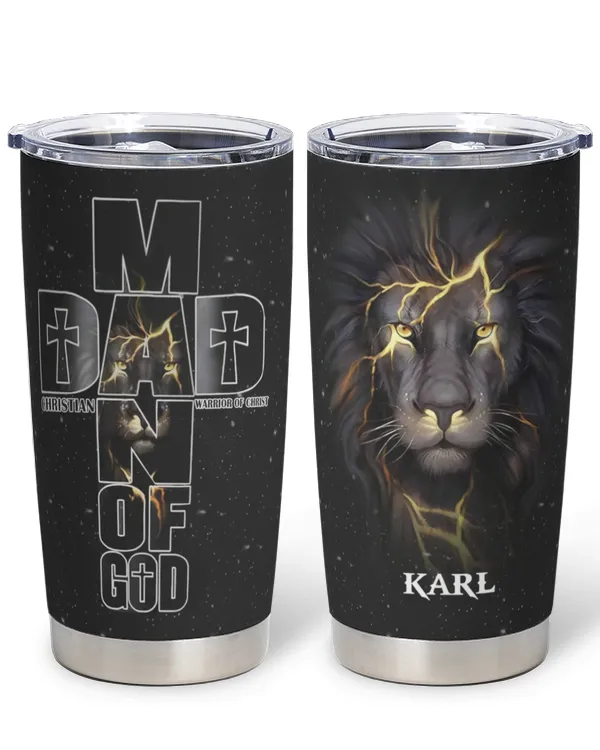 Karl Man Of God Lion Tumbler