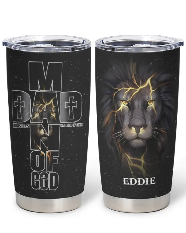 Eddie Man Of God Lion Tumbler