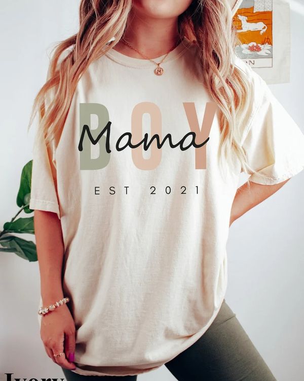 Custom Boy Mama Est Shirt - Unisex Standard T-Shirt Custom Boy Mama Est Shirt - Unisex Standard T-Shirt