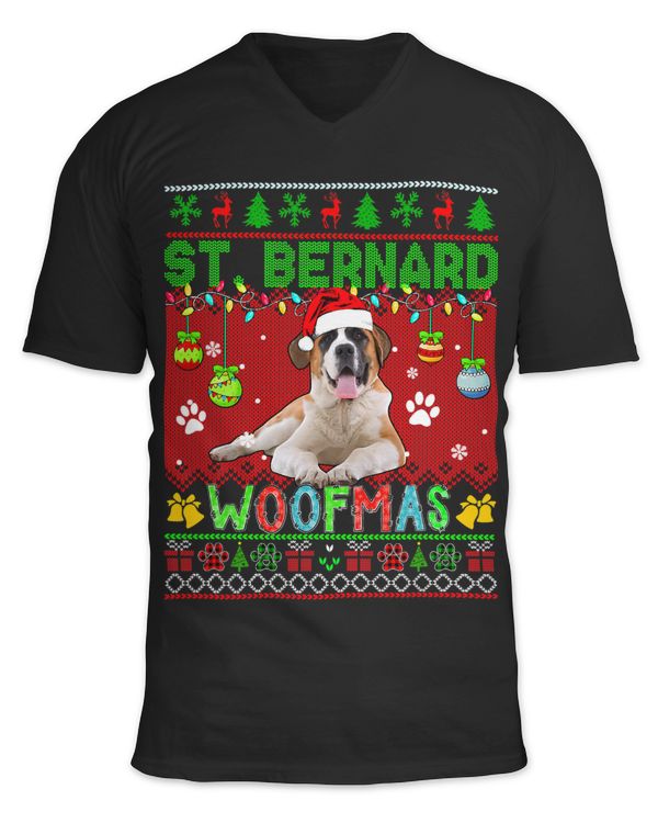 St. Bernard Christmas Woof Santa St. Bernard Dog Lover Owner 28