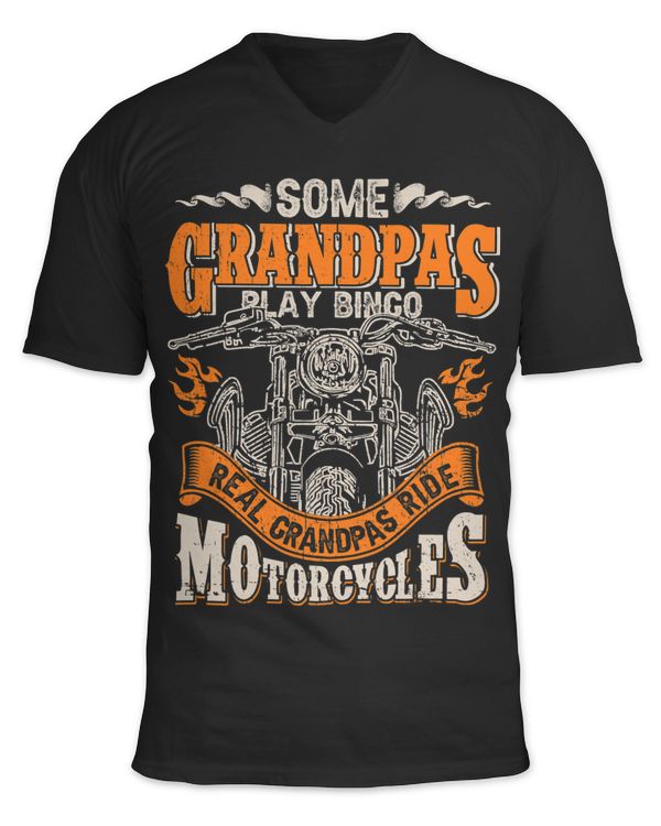 Mens Funny Saying Biker Shirts Dad Grandpa Ride Motorcycle Lovers 2