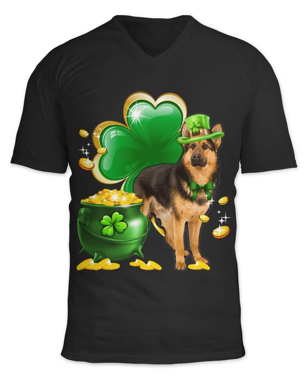 German Shepherd Dog Shamrock St Patricks Day Dog Irish Gift 1