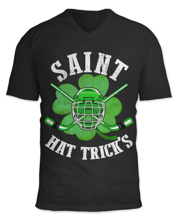 Saint Hat Tricks Leprechaun St. Patrick Day Hockey Lover Boy