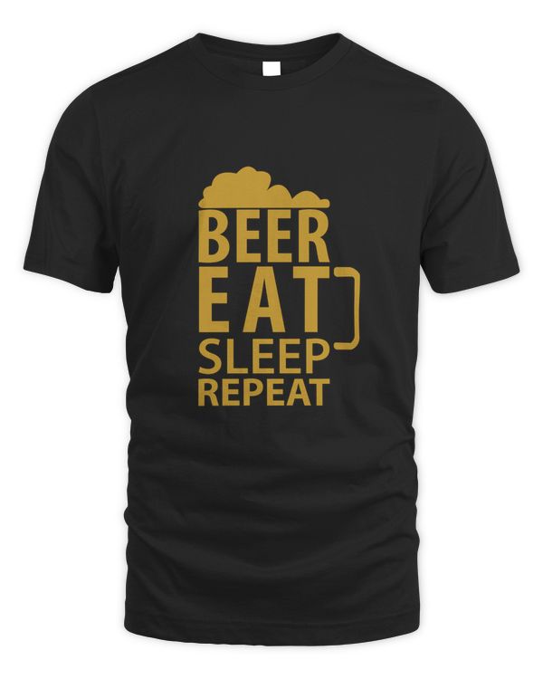 Beer Eat Sleep Beer Shirt For Beer Lover With Free Shipping, Great Gift For Fathers Day