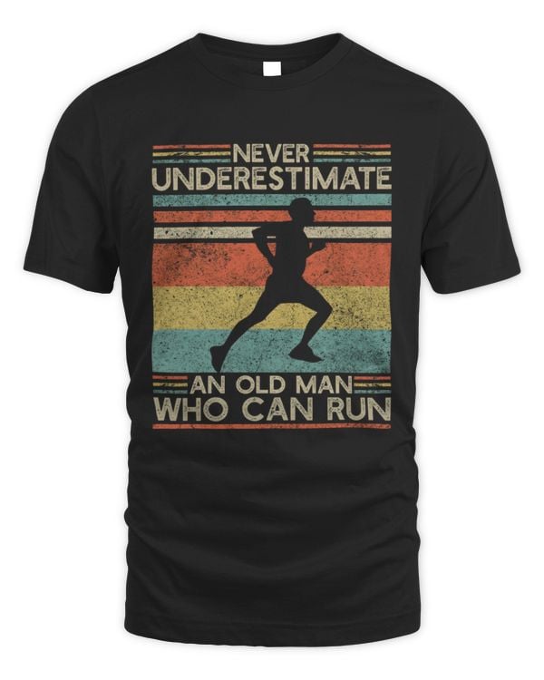 Running T-shirt for Dad, Runner Dad Father's Day Gift, Marathon Run Clothes, Running Grandpa Shirt