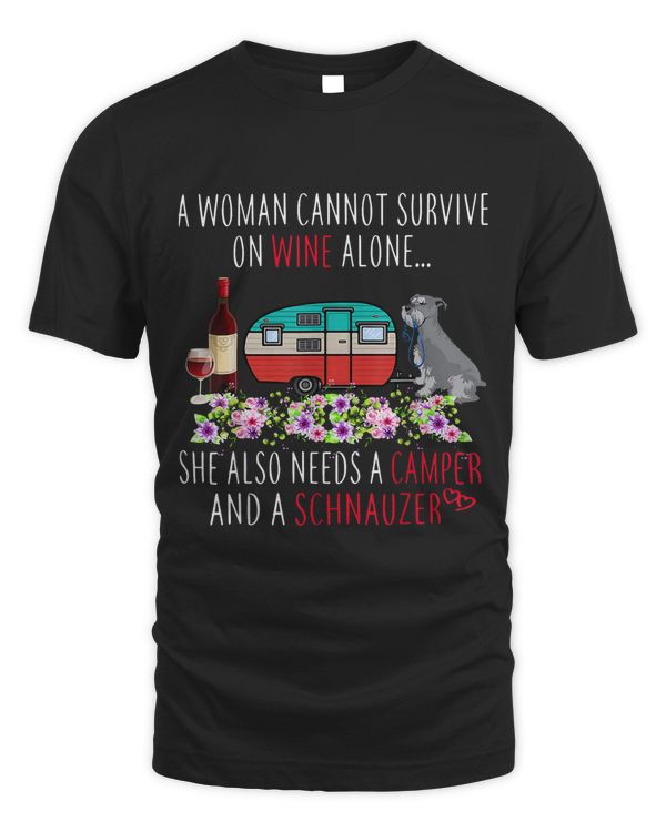 Fun A Woman Cannot Survive On Wine Alone She Needs A Camper