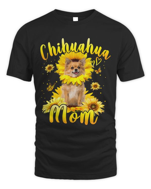 Sunflower Chihuahua Mom Dog Lover Mothers Day Gift