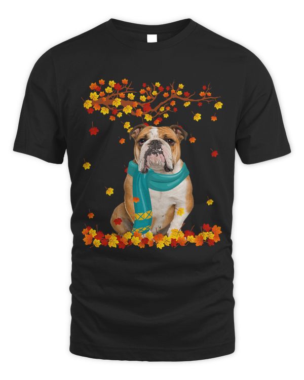 Fun English Bulldog Thanksgiving Autumn Dog Lover Gifts 55