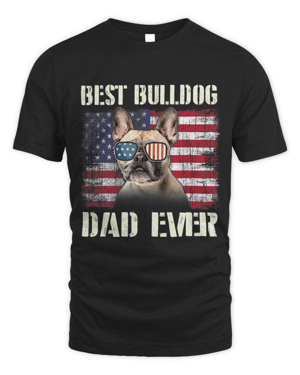 Mens Best Bulldog Sunglasses Dad Ever American Flag Dog Dad546