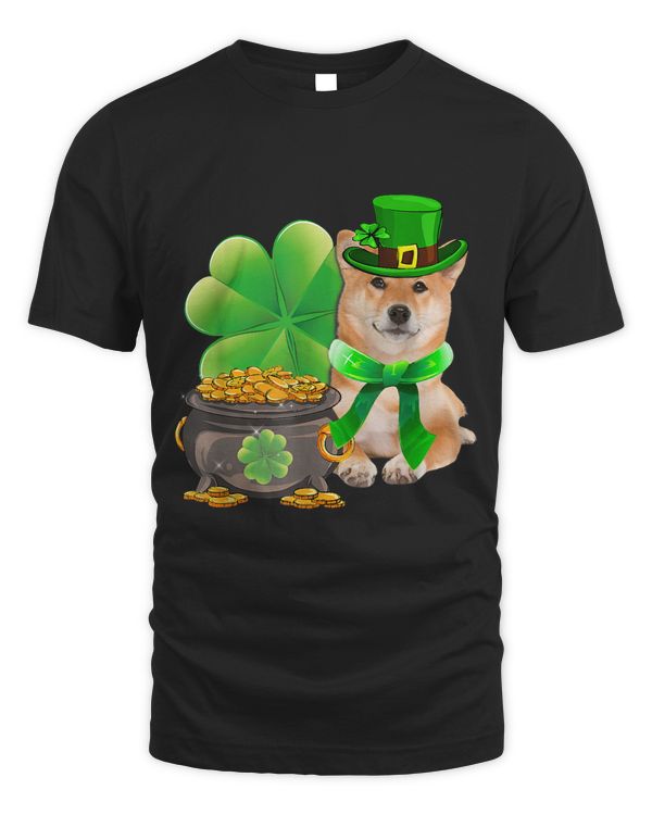 Shiba Inu Dog Shamrock St Patricks Day Dog Irish Gift