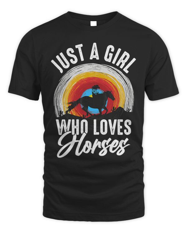Just A Girl Who Loves Horses Equestrian Quote Horse Lover