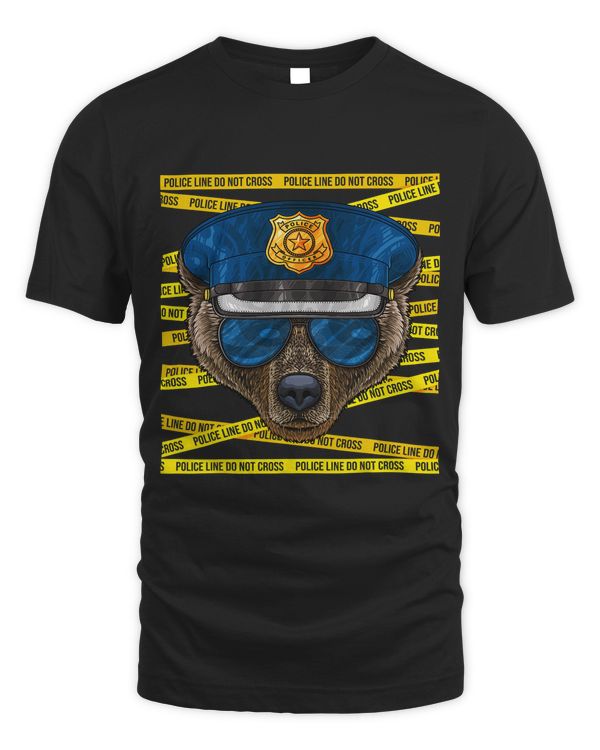 Grizzly Bear Police Officer Policeman Funny Police Animal