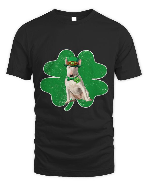 Irish Bull Terrier Leprechaun Hat Shamrock Patricks Day