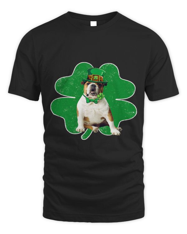 Irish Bulldog Leprechaun Hat Shamrock St Patricks Day