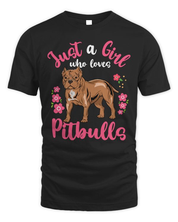 Bully Lover Dog Just a Girl Who Loves Pitbulls 296 Pitbull Dog