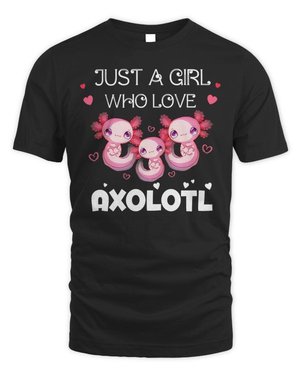 Axolotl Kids Kawaii Axolotl Girls Women Axolotl 487 - Unisex Standard T-Shirt