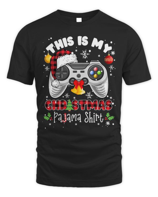 Funny Santa Hat Video Game Xmas This Is My Christmas Pajama 193 - Unisex Standard T-Shirt