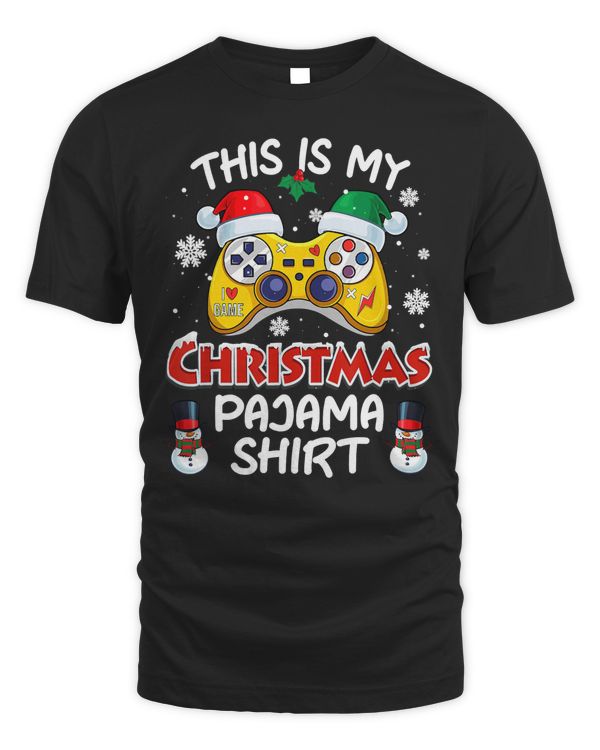 Funny Saying This Is My Christmas Pajama Game Lover 383 - Unisex Standard T-Shirt