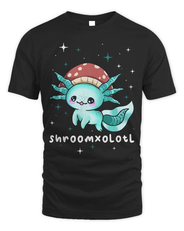 Cottagecore Aesthetic Axolotl Mushroom Hat Shroomxolotl 129 - Unisex Standard T-Shirt