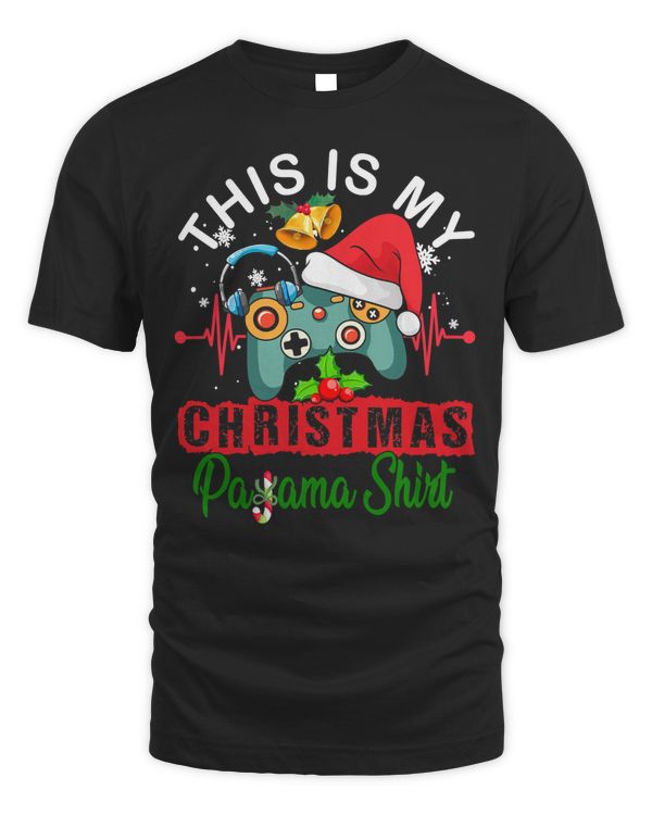 Funny Xmas This Is My Christmas Pajama Heartbeat Video Game 98 - Unisex Standard T-Shirt