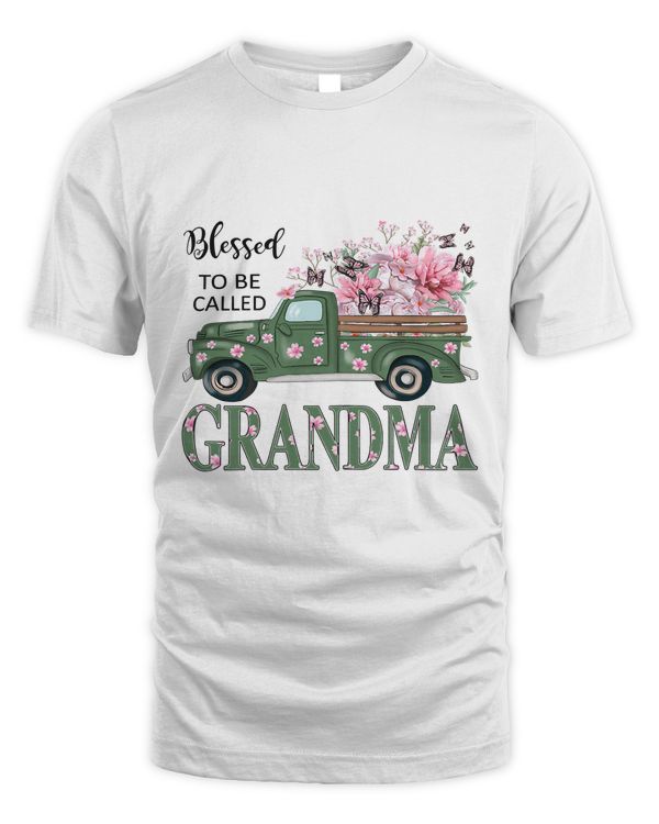 Womens Blessed to be called Grandma Mother Day Birthday Christmas 146