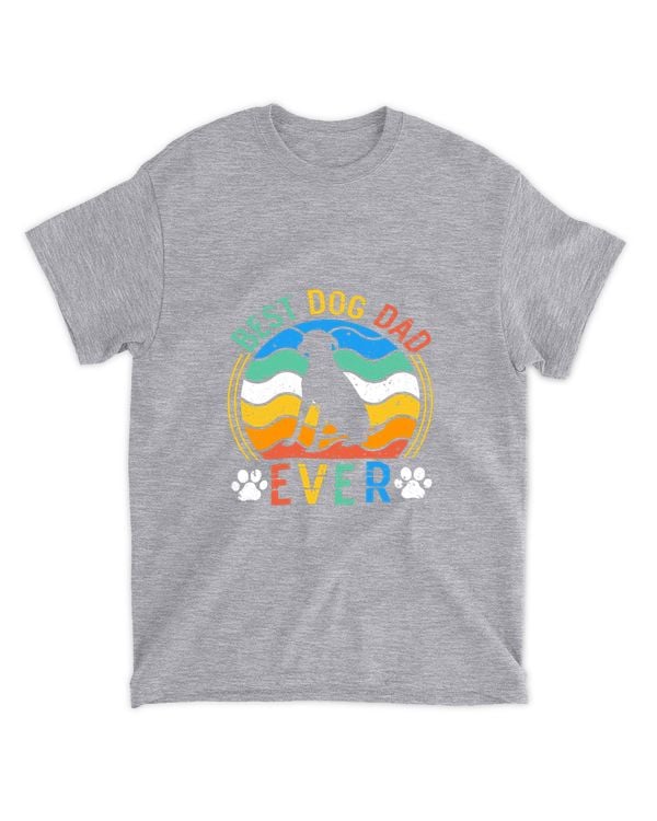 best dog Dad ever t-shirt-custom-design - Unisex Standard T-Shirt