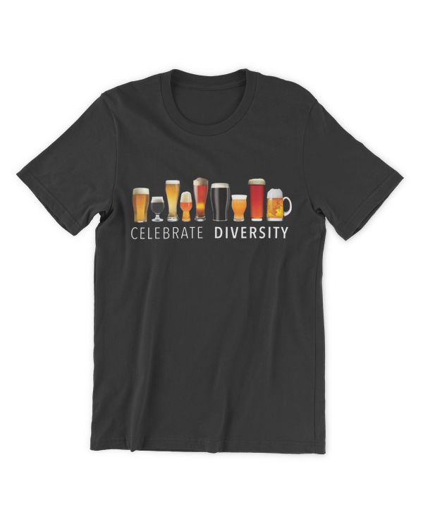Celebrate Diversity Craft Beer Drinking T-Shirt T-Shirt
