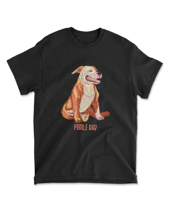 Mens Vintage Pit Bull Pitbull Dog Dad Funny