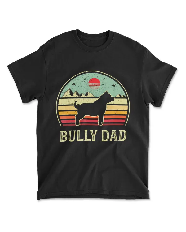 Mens Bully or pitbull dog owner dad ret