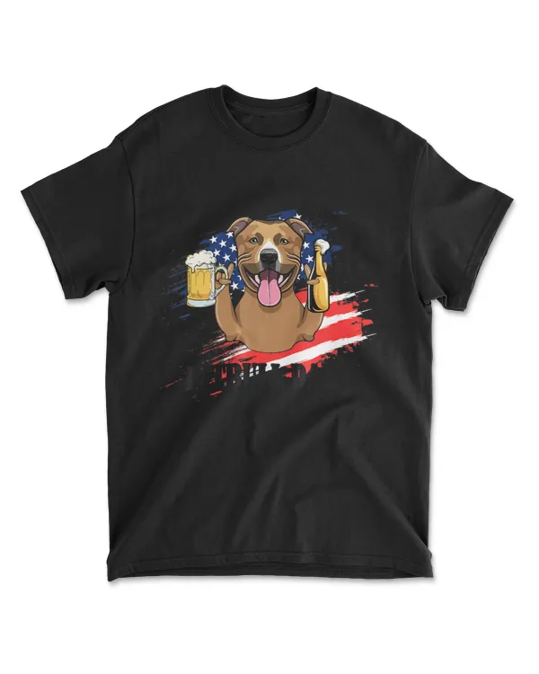 Mens Pitbull Dad - Funny Dog Lover Beer Drink