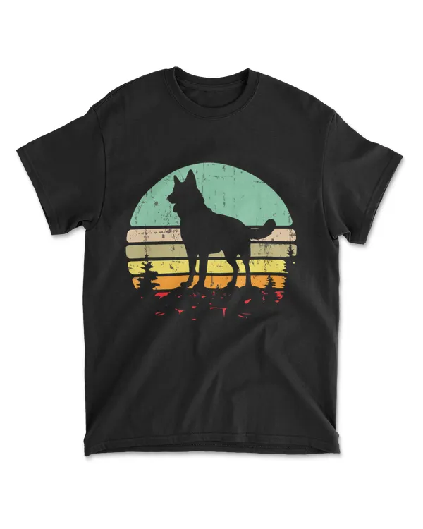 70s Style Retro German Shepherd Dog Lov