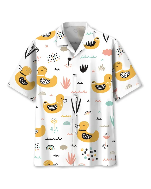 Cute Baby Ducks Hawaii Shirt Button Down Customize Shirt