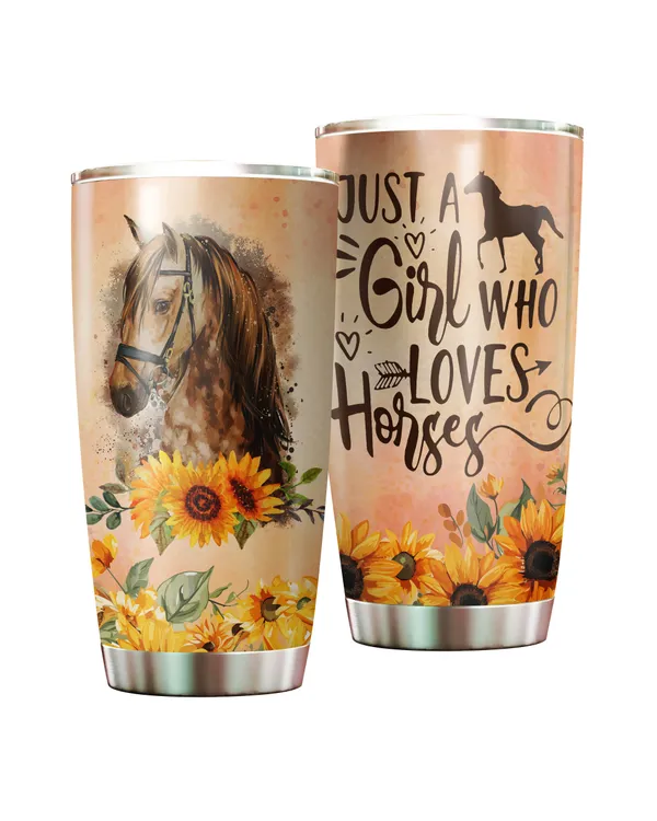 Just a Girl Who Loves Horses Sunflower