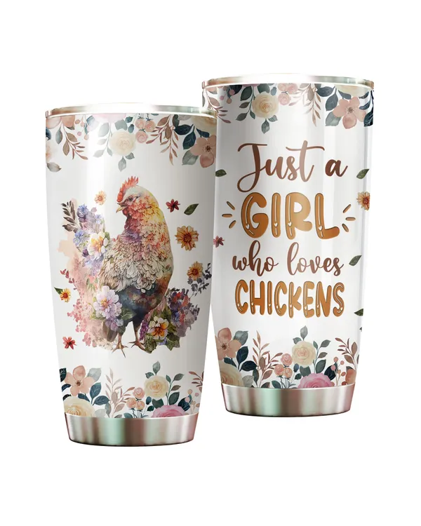 Just A Girl Who Loves Chickens Flower