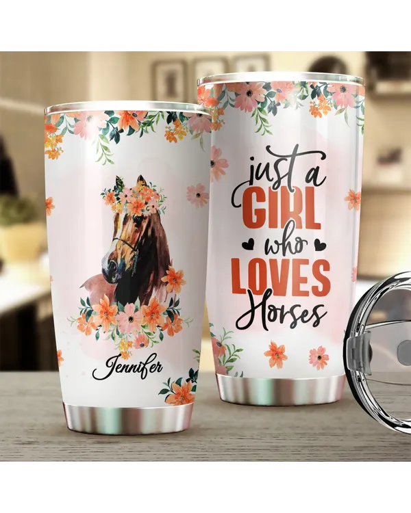 Personalized Just A Girl Who Loves Horses