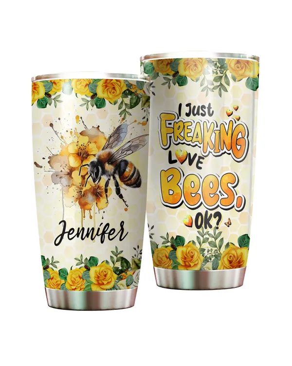 Personalized I Just Freaking Love Bees OK