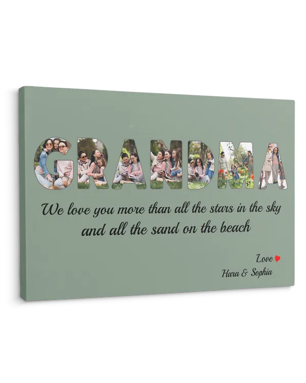 Personalized Custom Grandma Photo Canvas CS117